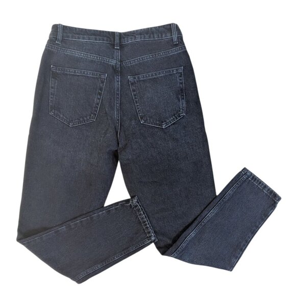 TOPSHOP Dark Wash Denim High Rise Mom Jeans - Picture 5 of 6